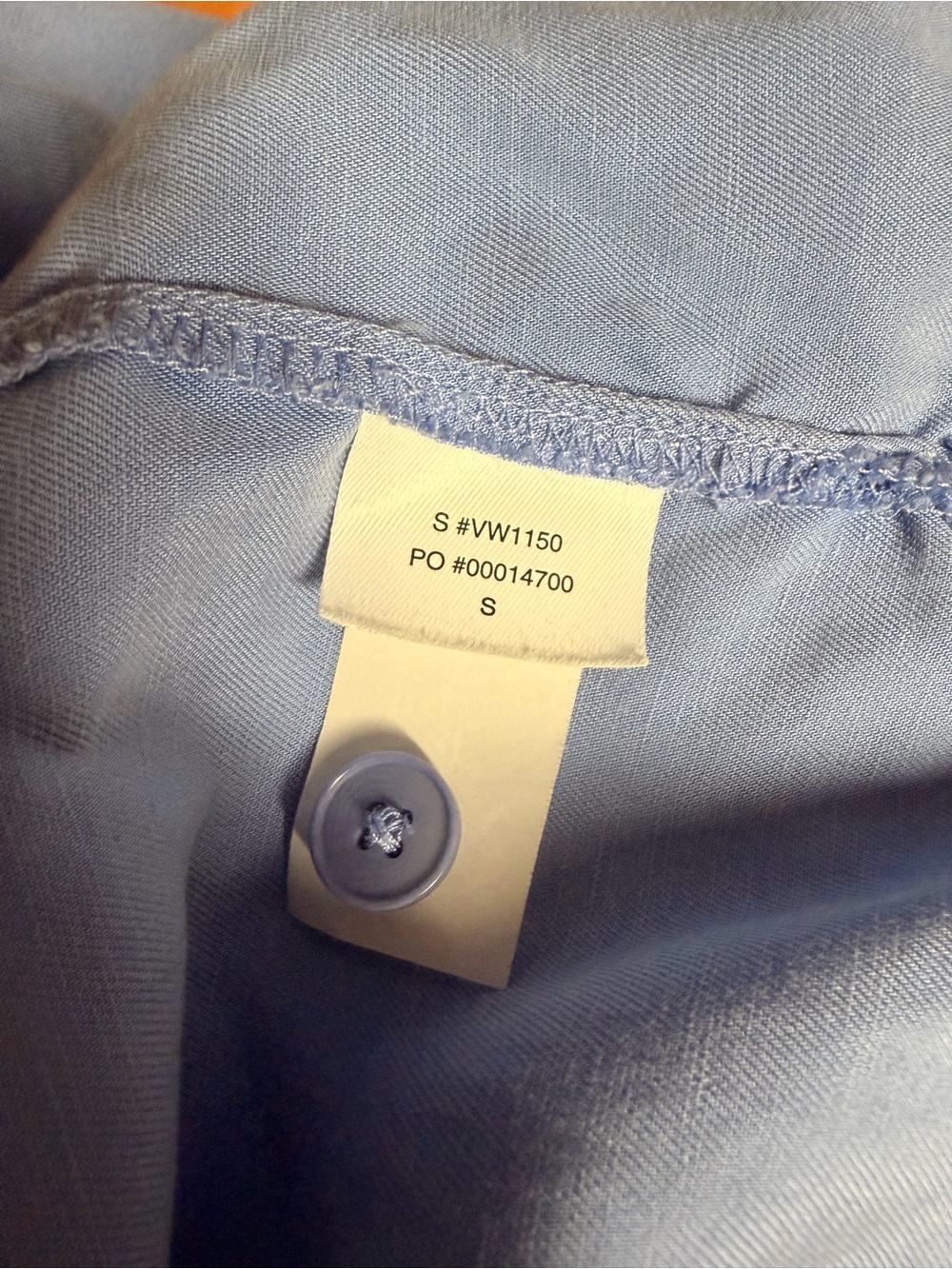 Vuori trestles twill button up blue small - Picture 4 of 4